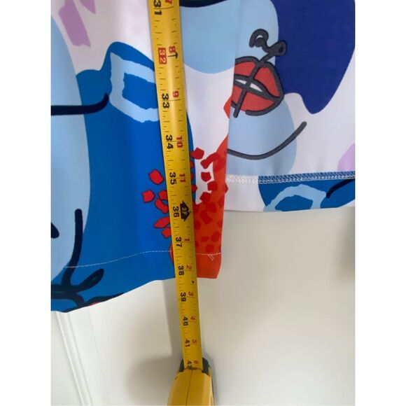 Joseph Ribkoff Multi-Color Abstract Open Front Blazer Sz 20 - Picture 8 of 13